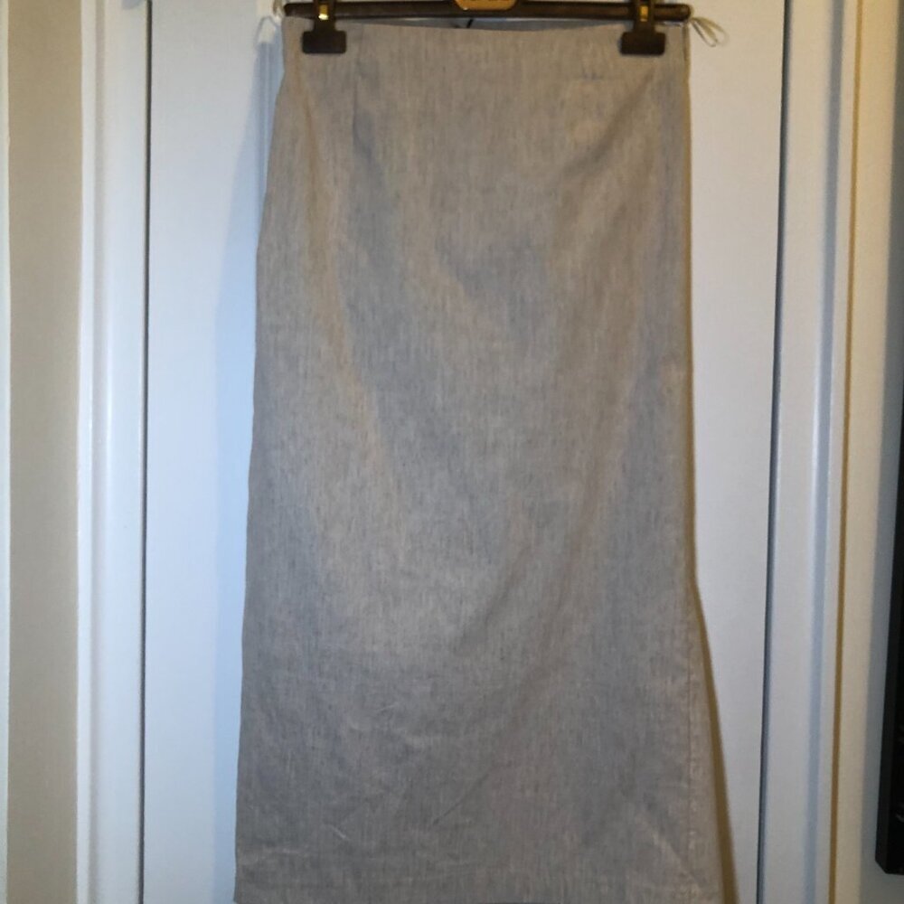 Zara Midi with Side Slit and Asymmetrical Ruching Skirt Size M NWT - Picture 6 of 10